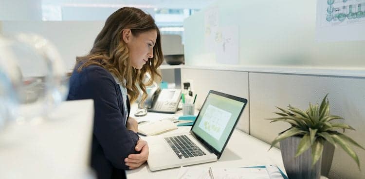 person on laptop