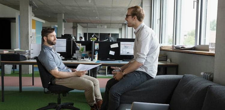 person bothering teammate