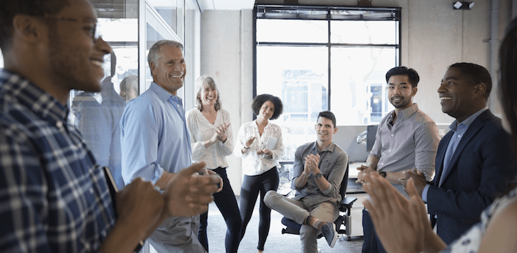people in office
