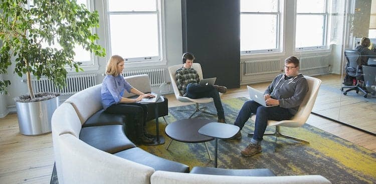 people working in NextCapital's Chicago office