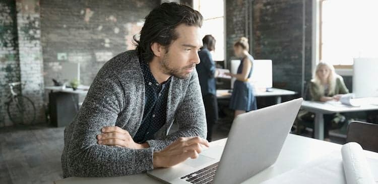 person at computer