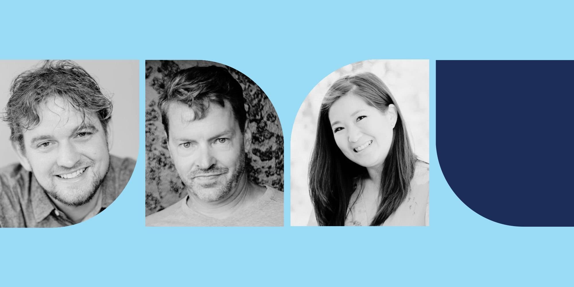 From left: ﻿Forrest Aldridge, ﻿Bryce Jonasson, and ﻿Jessica Lam, of CrowdStrike.