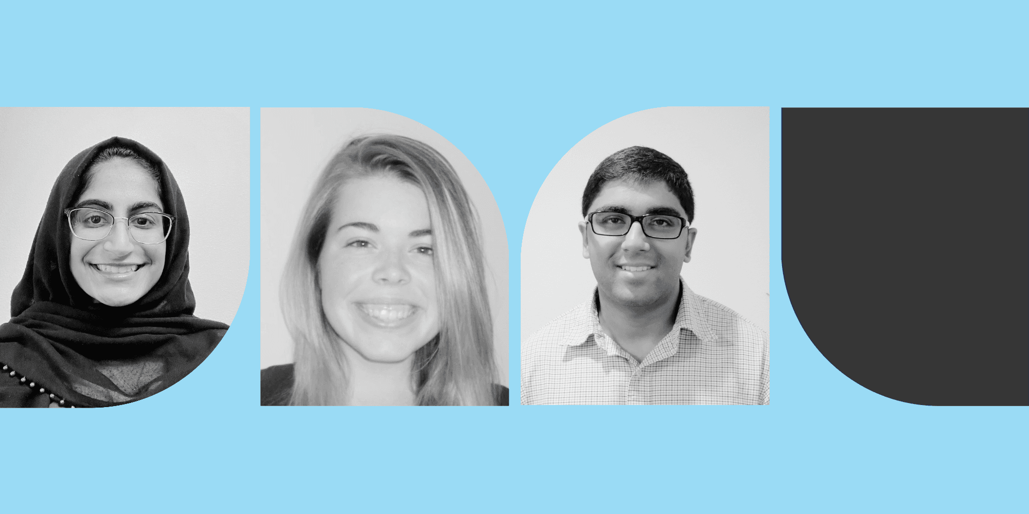Anila Mehdihassan, ﻿Becky Nebeker, and Rohit Mucherla of General Motors