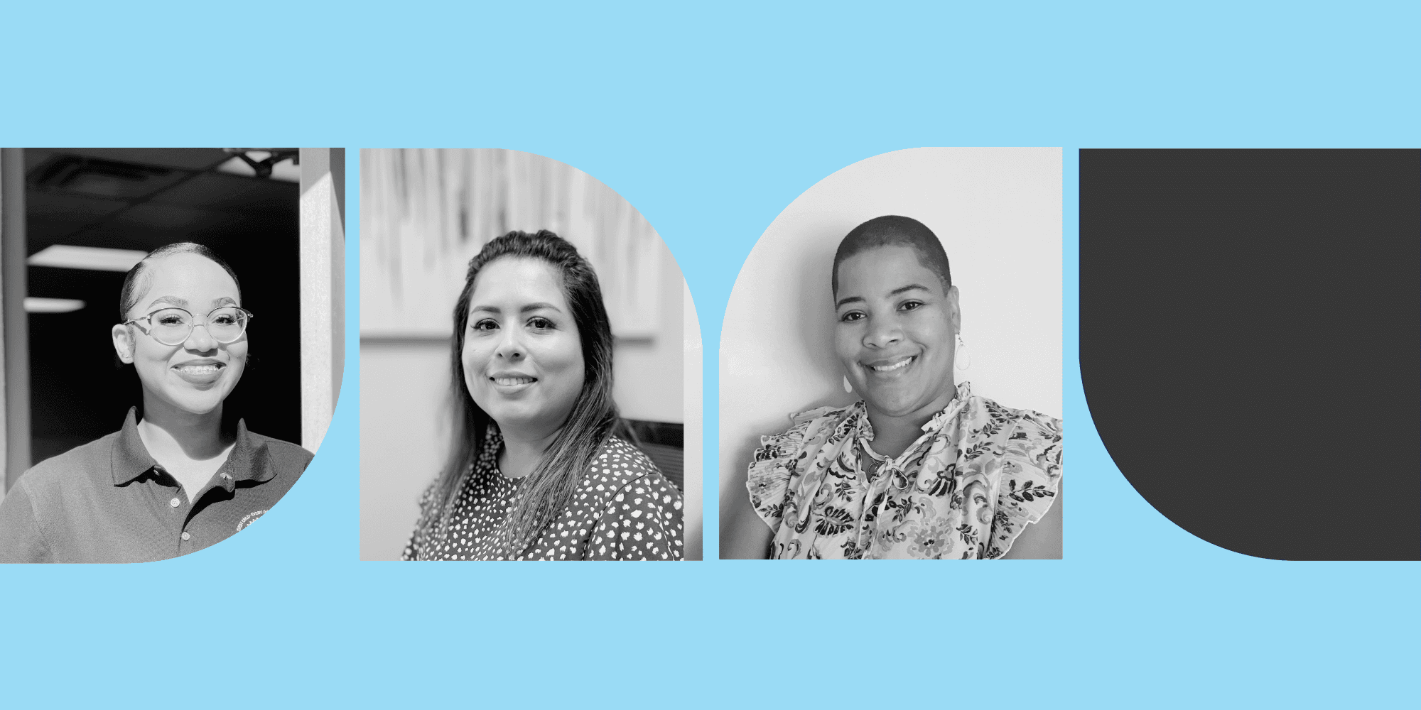 From left: ﻿Tiffany Taylor, ﻿Martha Rivas, and Shauna Beard of KinderCare