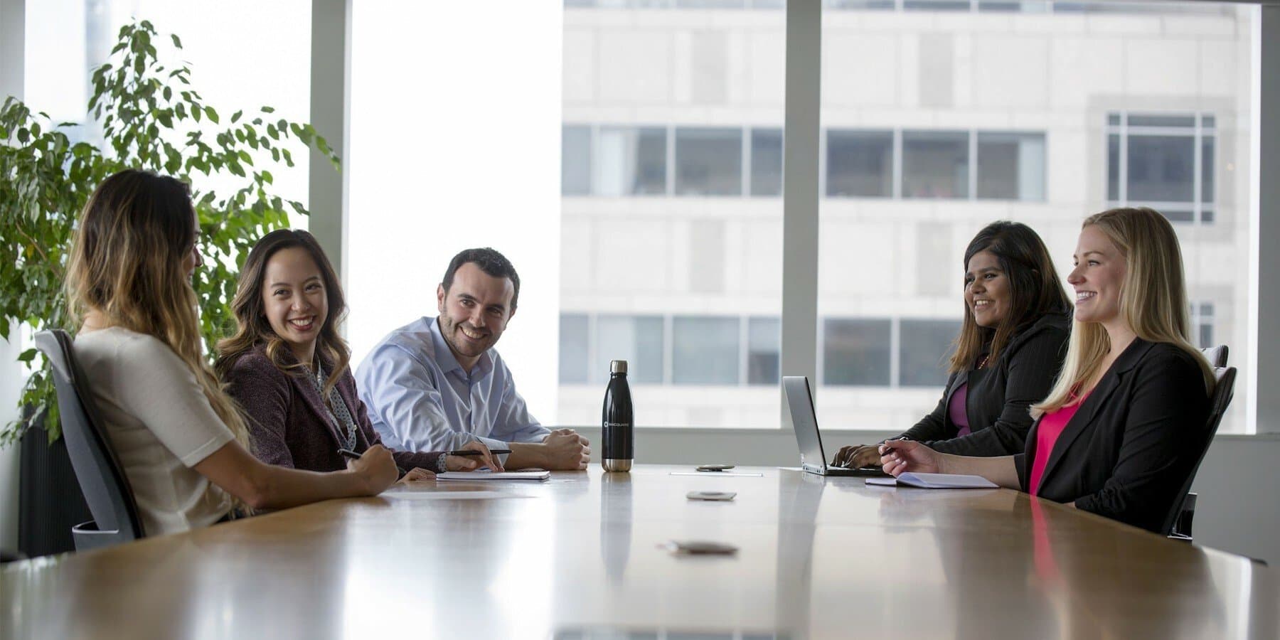Employees meeting in a conference room