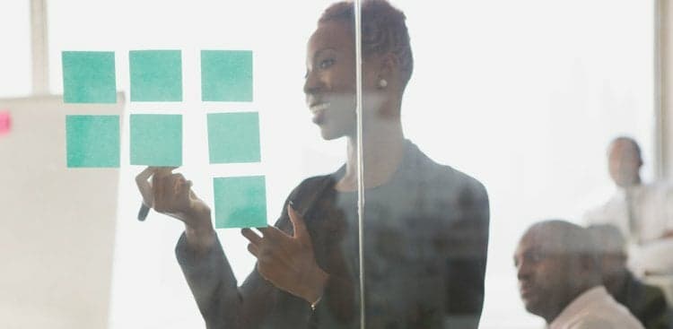 person working
