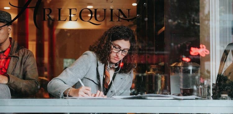 person working