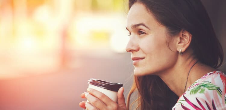 woman looking thoughtful