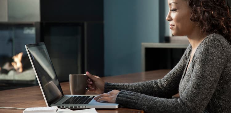 person on laptop